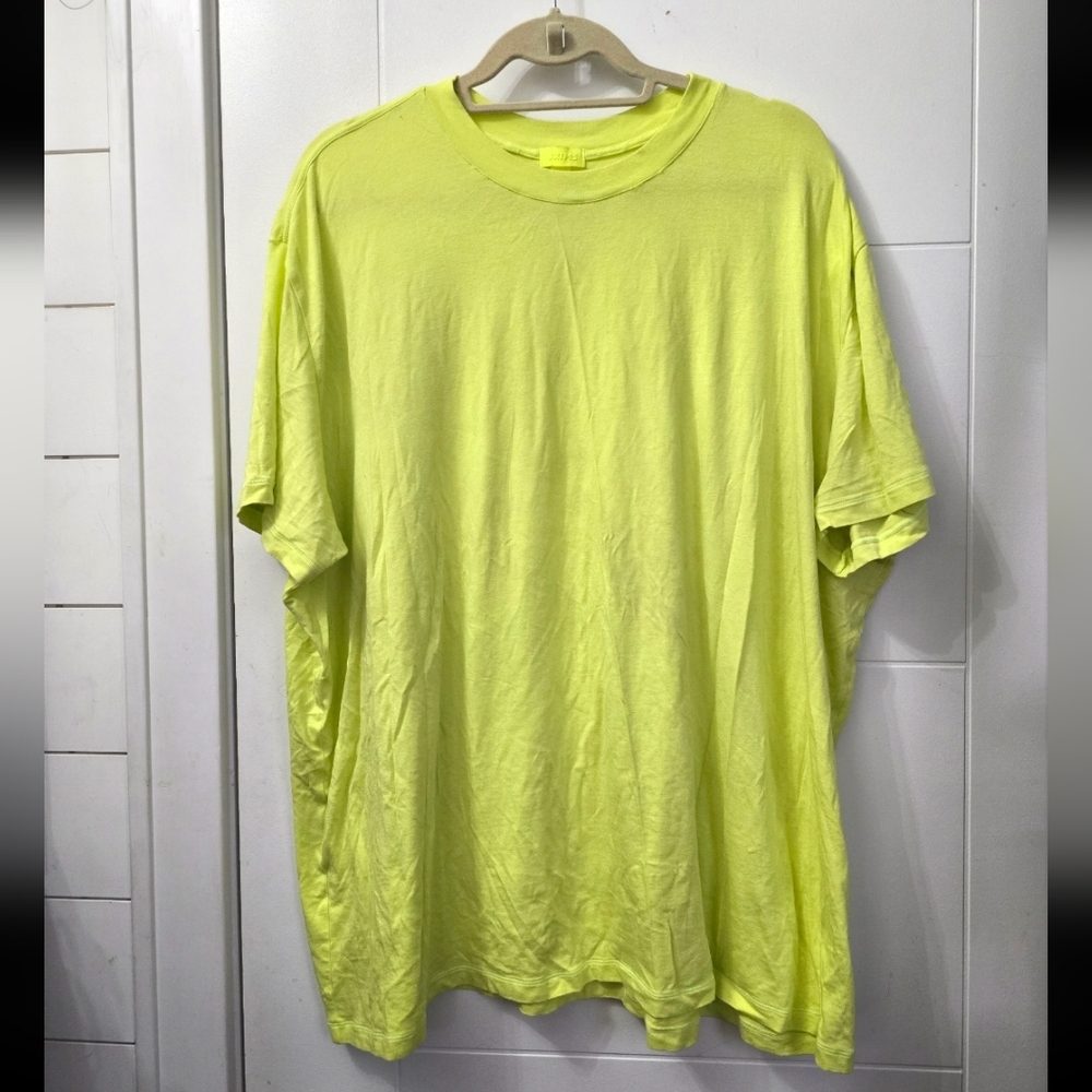 Skims Neon Yellow Relaxed T-Shirt Sz 4X